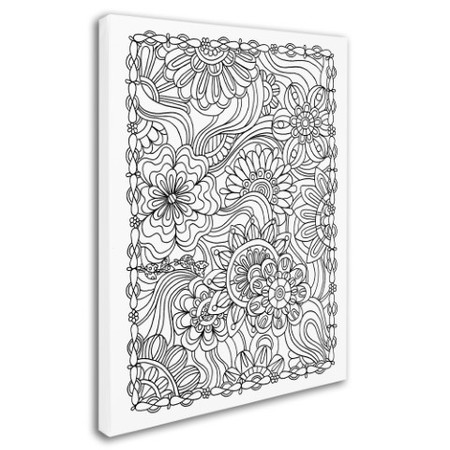 Trademark Fine Art Kathy G. Ahrens 'Floral Fantasy' Canvas Art, 35x47 ALI3508-C3547GG